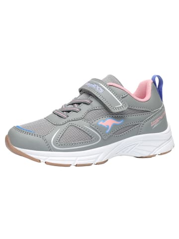 Kangaroos Sneakers "K-Ni Roug EV" grijs/lichtroze/lichtblauw