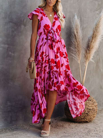 Milan Kiss Kleid in Rosa/ Rot