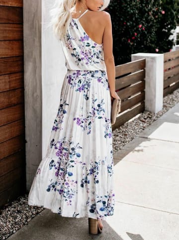 Milan Kiss Kleid in Weiß/ Lila