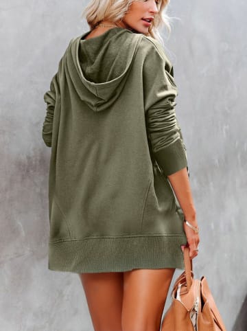 Milan Kiss Hoodie in Khaki