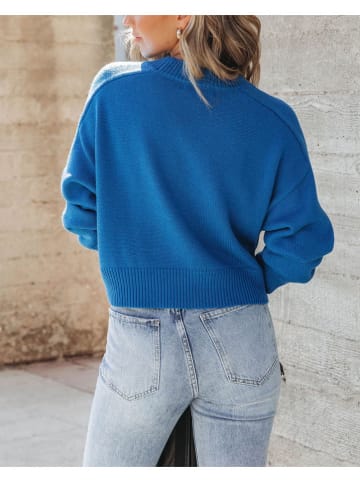 Milan Kiss Pullover in Blau