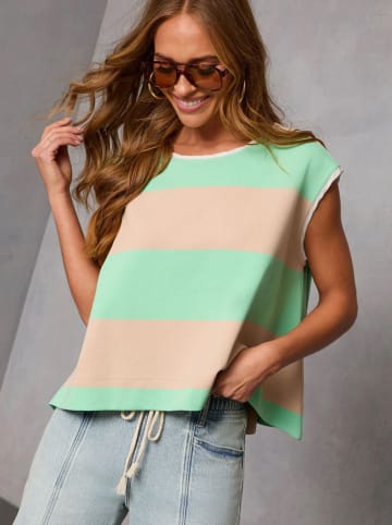 Milan Kiss Blouse beige/turquoise
