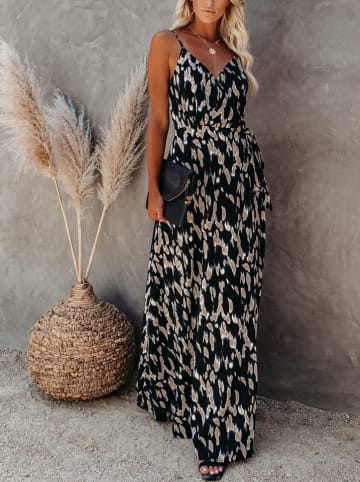 Milan Kiss Jurk zwart/beige