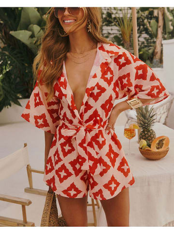 Milan Kiss Jumpsuit lichtroze/oranje