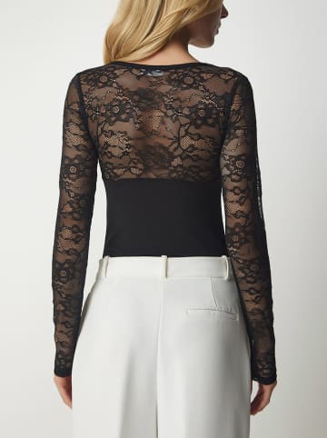 Milan Kiss Bluse in Schwarz