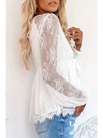 Milan Kiss Bluse in Weiß