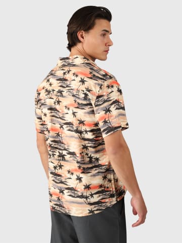 Brunotti Hemd "Conrad" - Regular fit -in Orange/ Schwarz