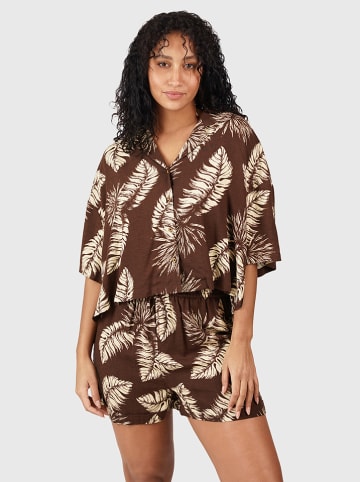 Brunotti Blouse "Rilee-Palm" bruin