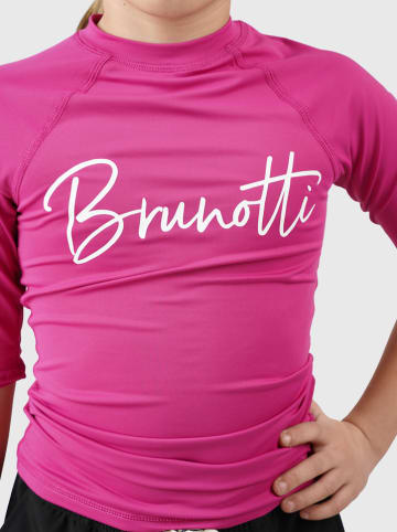Brunotti Koszulka kąpielowa "Lineas Rashguard" w kolorze różowym