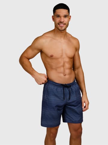 Brunotti Badeshorts "Cester-Stripe" in Dunkelblau
