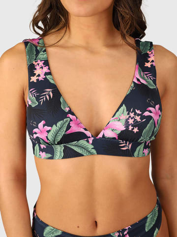 Brunotti Biustonosz bikini "Forte" w kolorze granatowo-jasnoróżowym