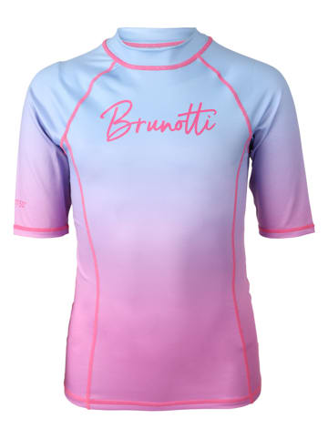 Brunotti Badeshirt "Lineas-Gradient Rashguard" in Hellblau/ Pink