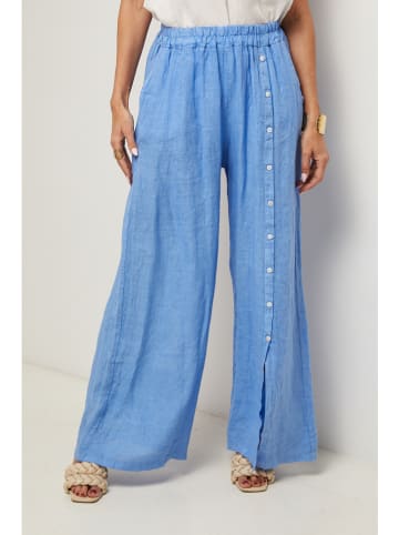 Le Monde du Lin Linnen broek blauw