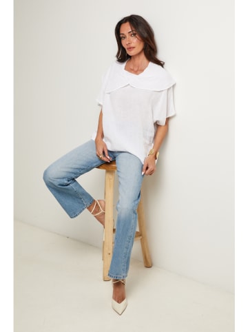Le Monde du Lin Linnen blouse wit