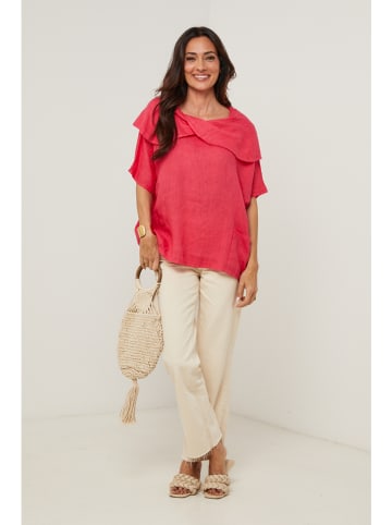 Le Monde du Lin Leinen-Bluse in Beere