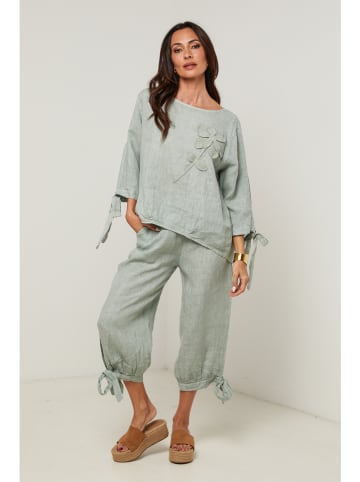 Le Monde du Lin Leinen-Bluse in Mint