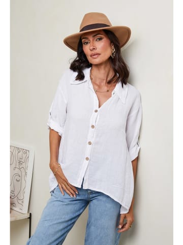 Le Monde du Lin Linnen blouse wit