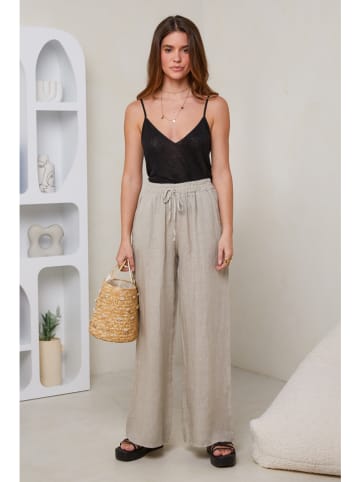 Le Monde du Lin Linnen broek beige