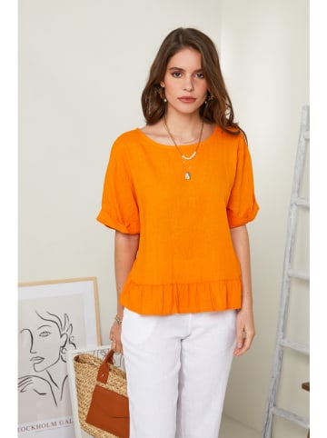 Le Monde du Lin Leinen-Bluse in OCker