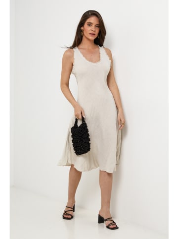 Le Monde du Lin Leinen-Kleid in Creme