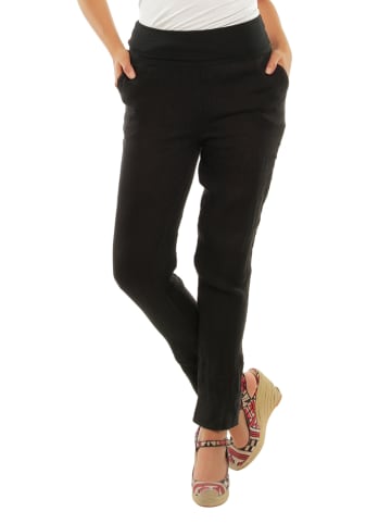 Naturelle en lin Linnen broek zwart
