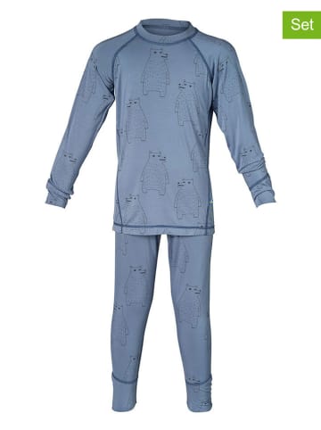 Isbjörn 2-delige fuctioneel ondergoedset "Polarbear" blauw