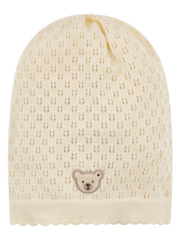 Steiff Czapka-beanie w kolorze beżowym