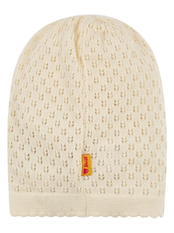 Steiff Czapka-beanie w kolorze beżowym