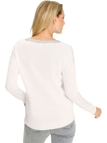 Heine Sweter w kolorze kremowym