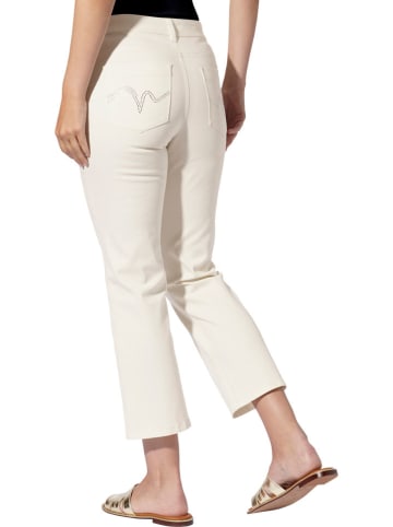 Heine Capri-spijkerbroek crème