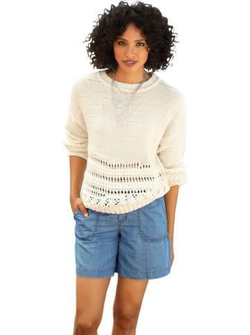 Heine Sweter w kolorze kremowym