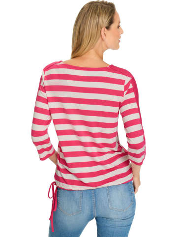 Heine Longsleeve roze/wit