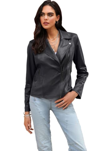 Heine Kunstlederjacke in Schwarz