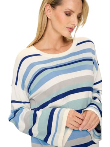 Heine Pullover in Creme/ Blau