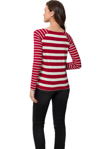 Heine Longsleeve in Rot/ Weiß