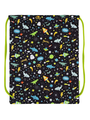 a little lovely company Sportbeutel "Galaxy" in Schwarz - (B)32 x (H)42 x (T)0,3 cm