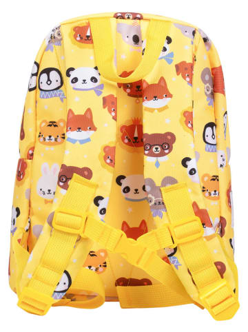 a little lovely company Kinderrugzak "Animal friends" geel - (B)23,5 x (H)30 x (D)10 cm