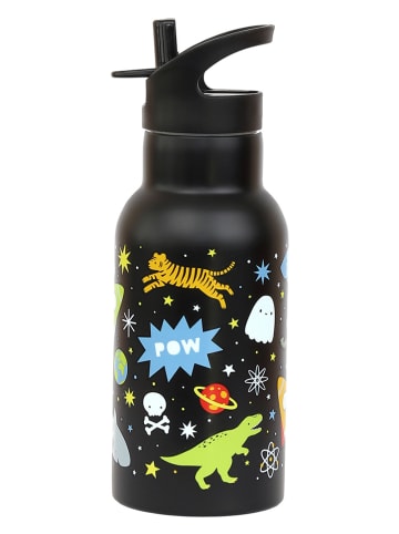a little lovely company Drinkfles "Galaxy" zwart - 350 ml