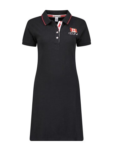 Canadian Peak Sukienka polo "Katcheak" w kolorze czarnym