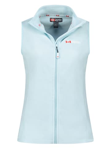 Canadian Peak Fleece bodywarmer 'Vugeak" lichtblauw