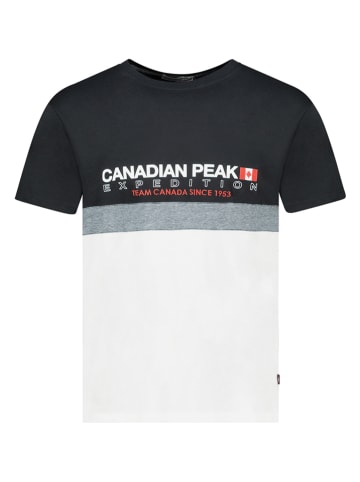 Canadian Peak Shirt "Jdoubleak" in Grau/ Schwarz/ Weiß