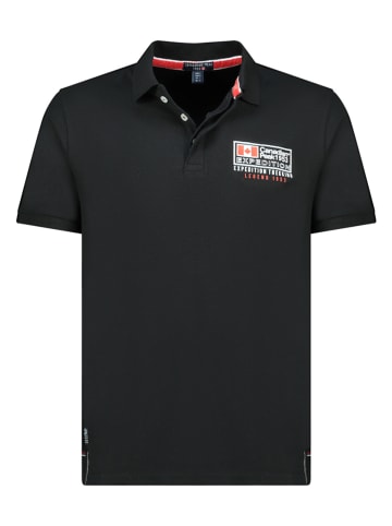 Canadian Peak Poloshirt "Koffreak" in Schwarz