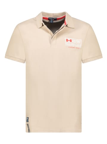 Canadian Peak Koszulka polo "Koffreak" w kolorze beżowym