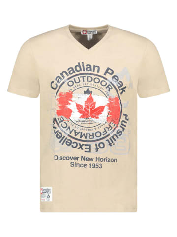 Canadian Peak Koszulka "Japple" w kolorze beżowym