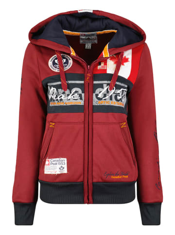 Canadian Peak Sweatjacke "Face" in Rot