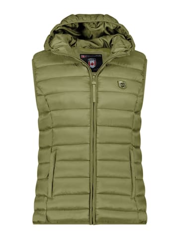 Canadian Peak Doorgestikte bodywarmer "Vakitaleak" groen
