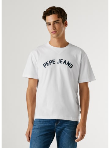 Pepe Jeans Koszulka "Gio" w kolorze białym