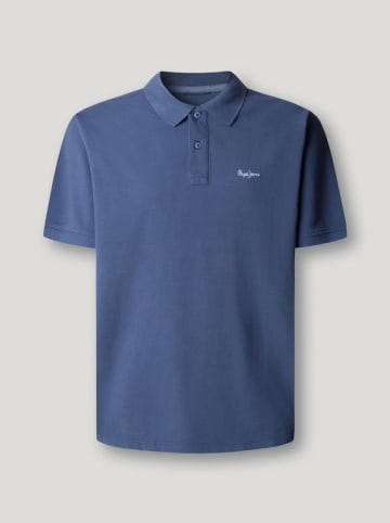 Pepe Jeans Koszulka polo "Oscar" w kolorze niebieskim