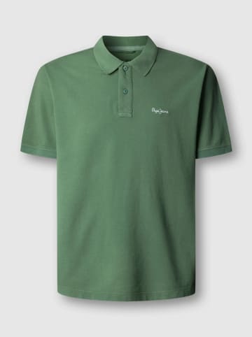 Pepe Jeans Koszulka polo "Oscar" w kolorze zielonym