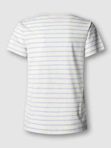 Pepe Jeans Shirt "Mae" wit/lichtblauw